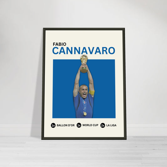 Fabio Cannavaro Italy World Cup Trophy